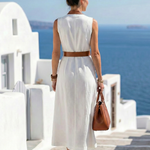 Myra | Contrast Line Midi Dress