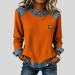 Diede | Sporty Sweater with Contrast Details
