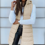 María Eugenia | Sleek Hooded Puffer Vest
