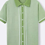 Cedric | Retro Striped Knit Shirt