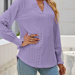 Nadorine Long Sleeve T-Shirt Solid O Neck Elastic Tops for Women Casual Work Office Loose Fit 2026 | Under $40