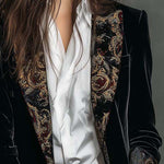 Octavia | Baroque-Trim Tailored Blazer