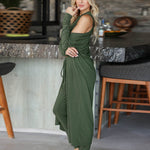 Nadorine Women's 3 Piece Sweatsuit Lounge Set Cardigan Outfits Open Front Kimono Tank Top Palazzo Pants PJ Casual Loungewear Tracksuit