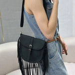 Vintage Bohemian Tassel Suede Shoulder Bag