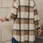 Mila ��� Soft Plaid Lapel Coat