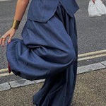 Harem Pants Loose Pleated Solid Color Jean Pants Bottoms