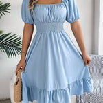 Freya Bennett | Ruffled A-Line Midi Dress For Women