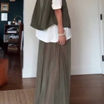 Women's casual zipper work vest