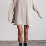 THE GREEN LONG KNITTED SWEATER
