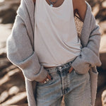 Ready for Fall Knit Long Sleeve Pocket Oversized Cardigan