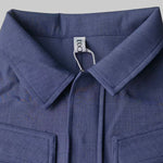 Long Sleeves Loose Solid Color Zipper Lapel Jumpsuits