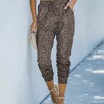 Nadorine Casual Drawstring Elastic Waist Jogging Jogger Pants with Pockets