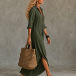 Vivienne | Button-Down Maxi Dress