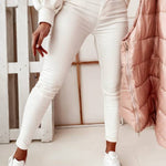 Rebel ecru waxed trousers