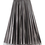 Reversible gold velvet mesh skirt
