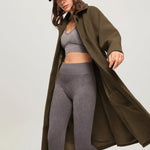 Nadorine Double-sided Cashmere Coat Long Loose Woolen Jacket
