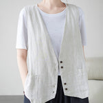 Sleeveless Vest Jacket Casual Loose Women's Waistcoat