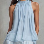 Light Blue Chiffon Shirt