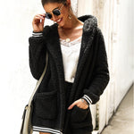 Hooded Fleece Loose Cardigans Coat