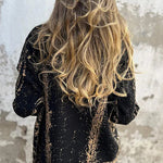 Fashionable Lapel Metal Buckle Casual Loose Jacket