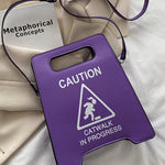Original Stylish Letter Print PU Shoulder Bag