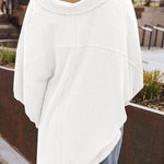 Lapel Knit Long Sleeve Top