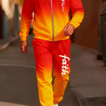 KZZ Stylish Ombre Activewear Set