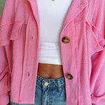 Casual trench striped single-breasted jacket