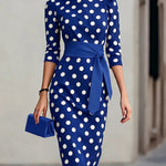 Ruby Turner | Polka Dot Midi Dress For Women