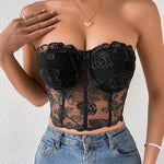 Floral Lace Corset Top