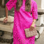Reason To Smile Crochet Lace Mini Dress