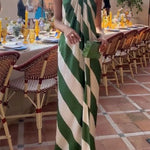 Most Dreamy Stripe Print Halter Tie-up Backless Pocket Loose Maxi Dress