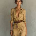 Victoria | Casual Lapel Maxi Dress