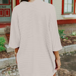 Open Front Oversized Long Sleeve Cardigans Outwear Solid Chunky Knit Sweaters Jackets