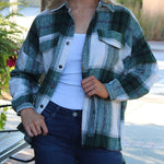 Plaid Print Shirt Jacket Outerwear