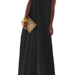 Women's Elegant Asymmetrical One Shoulder Maxi Dress