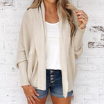 Knitted Casual Knitted Solid Cotton Winter Cardigan
