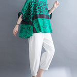Original Printing Batwing Sleeve T-Shirts Tops