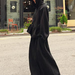 Loose Urban Gray Wide Leg Elastic Waist Pants