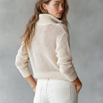 Monica™ | Elegant Half-Zip Knit Sweater