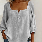 Annika | Stylish Relaxed Button Blouse
