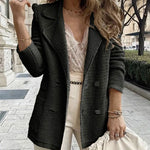 Shawl Collar Elegant Loosen Daily Long Sleeve Coat
