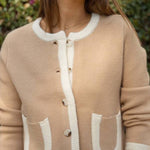 Selena Casual Beige Cardigan