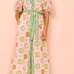 Holiday Seal Print Maxi Dress