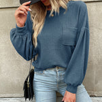 Nadorine Long Sleeve Backless Hollow Knit Sweater for Women Casual Work Office Loose Fit 2026 | Under