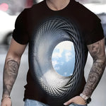 KZZ Men's Crew-Neck Short-Sleeve T-Shirt