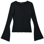V-neck Knitted Cardigan Slim Sweater