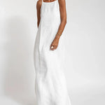 Nadorine Women's Casual Loose Sleeveless Spaghetti Side Split Maxi Dress