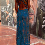 Margovil Criss Cross Open Back Tie Dye Maxi Dress(6 Colors Available)