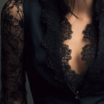 Marie-Laure – Lace Sleeve Blazer Vest